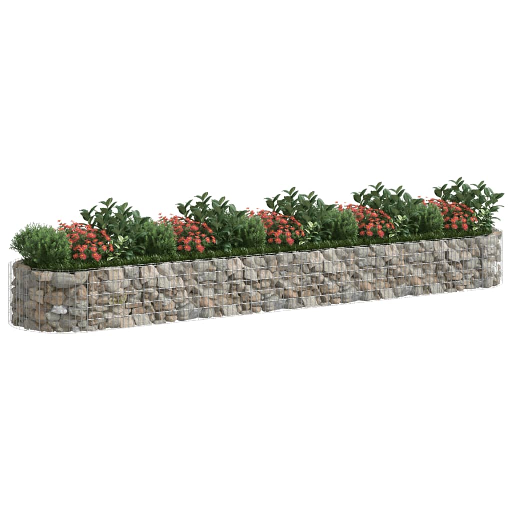 Gabbione con Letto Rialzato in Ferro Zincato 500x100x50 cm - homemem39