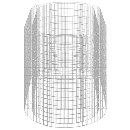 Gabbione con Letto Rialzato in Ferro Zincato 200x100x100 cm - homemem39