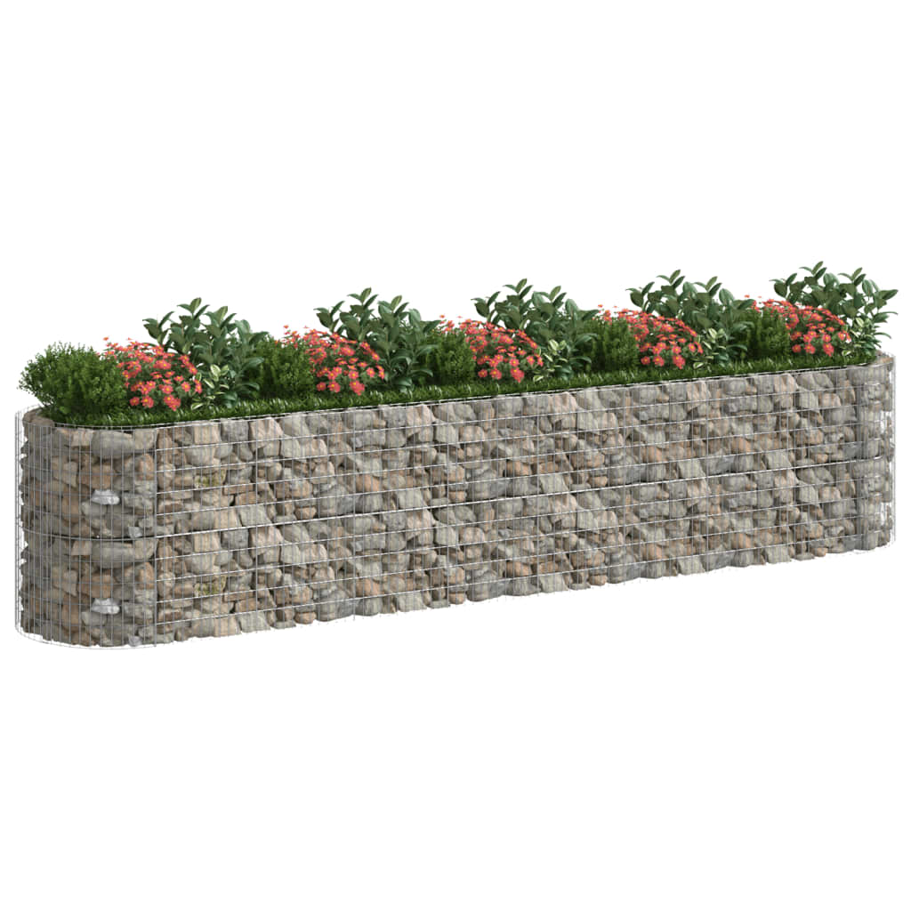 Gabbione con Letto Rialzato in Ferro Zincato 500x100x100 cm - homemem39