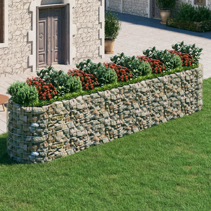 Gabbione con Letto Rialzato in Ferro Zincato 500x100x100 cm - homemem39