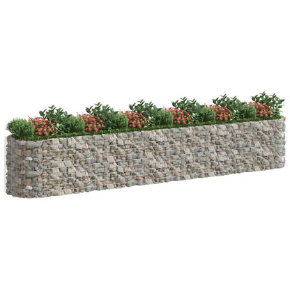 Gabbione con Letto Rialzato in Ferro Zincato 600x100x100 cm - homemem39