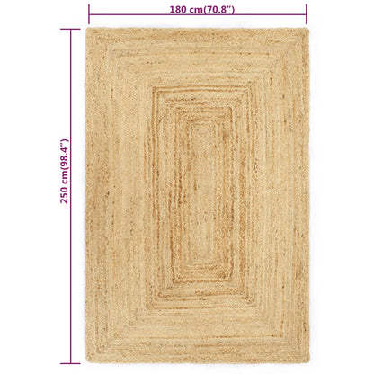 Tappeto Lavorato a Mano in Juta 180x250 cm - homemem39