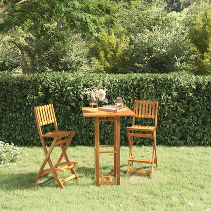 Set da Bar per Esterni 3 pz in Legno Massello di Acacia | homemem39