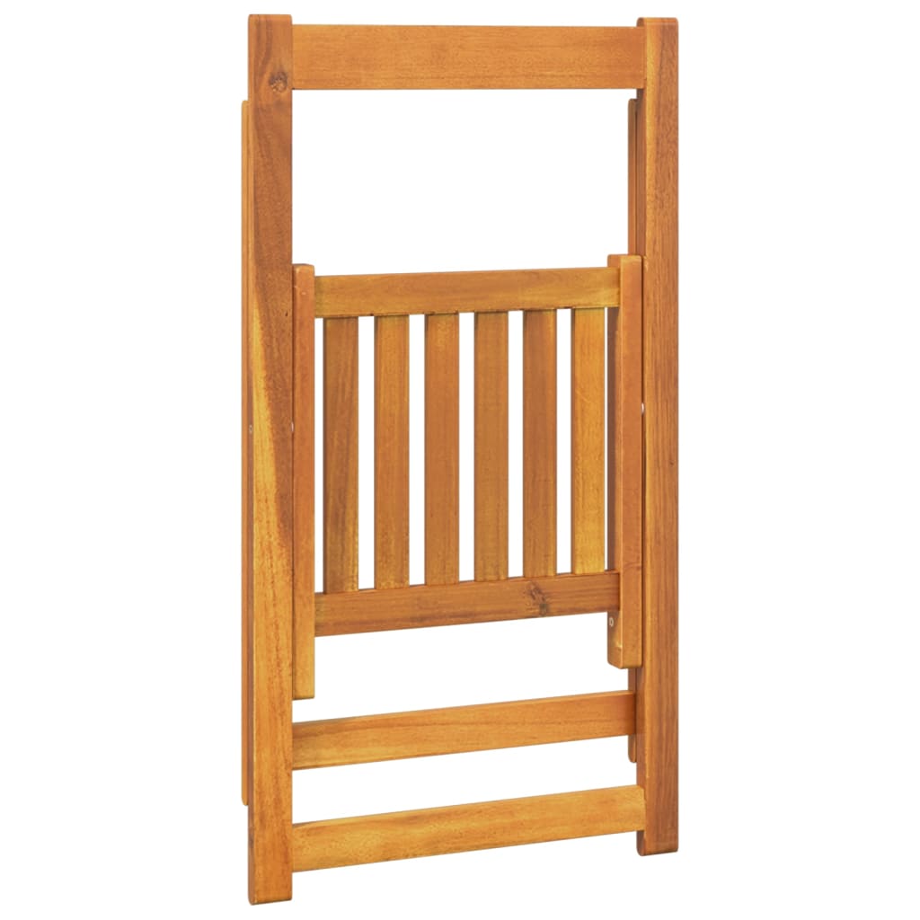Sedie da Giardino Pieghevoli 8 pz in Legno Massello di Acacia | homemem39