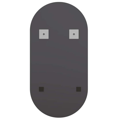 Specchio con Luci LED 60x30 cm Ovale in Vetro - homemem39