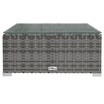 Set Divani da Giardino 8 pz con Cuscini in Polyrattan Grigio | homemem39