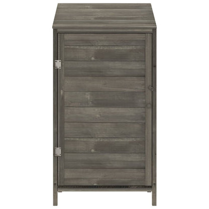 Capanno da Giardino Antracite 55x52x112 cm Legno Massello Abete - homemem39