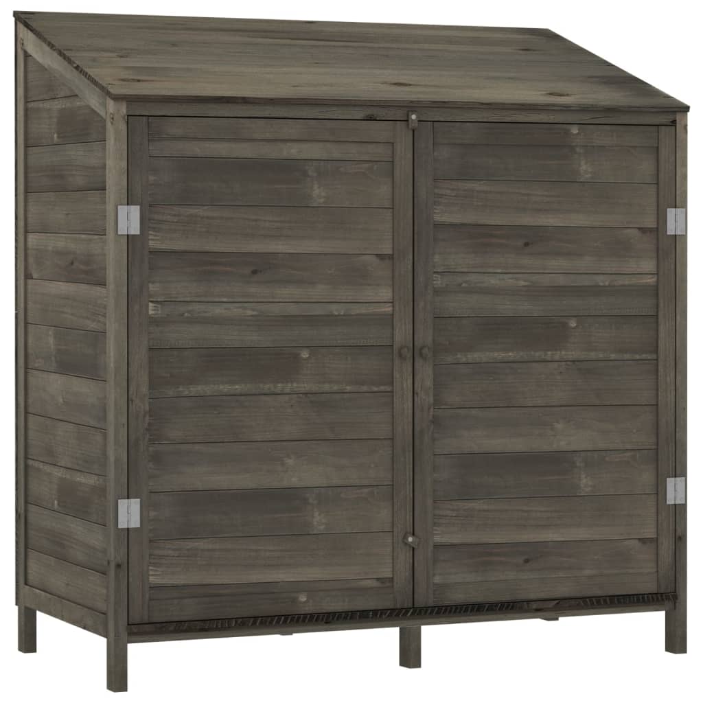 Capanno da Giardino Antracite 102x52x112cm Legno Massello Abete - homemem39