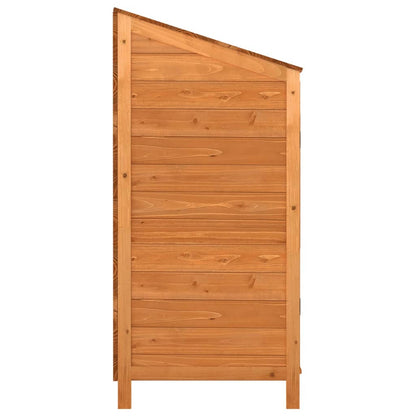 Capanno da Giardino Marrone 102x52x112 cm Legno Massello Abete - homemem39