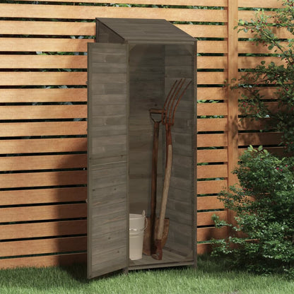 Capanno Giardino Antracite 55x52x174,5 cm Legno Massello Abete - homemem39