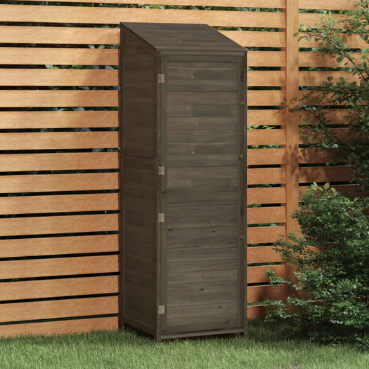 Capanno Giardino Antracite 55x52x174,5 cm Legno Massello Abete - homemem39