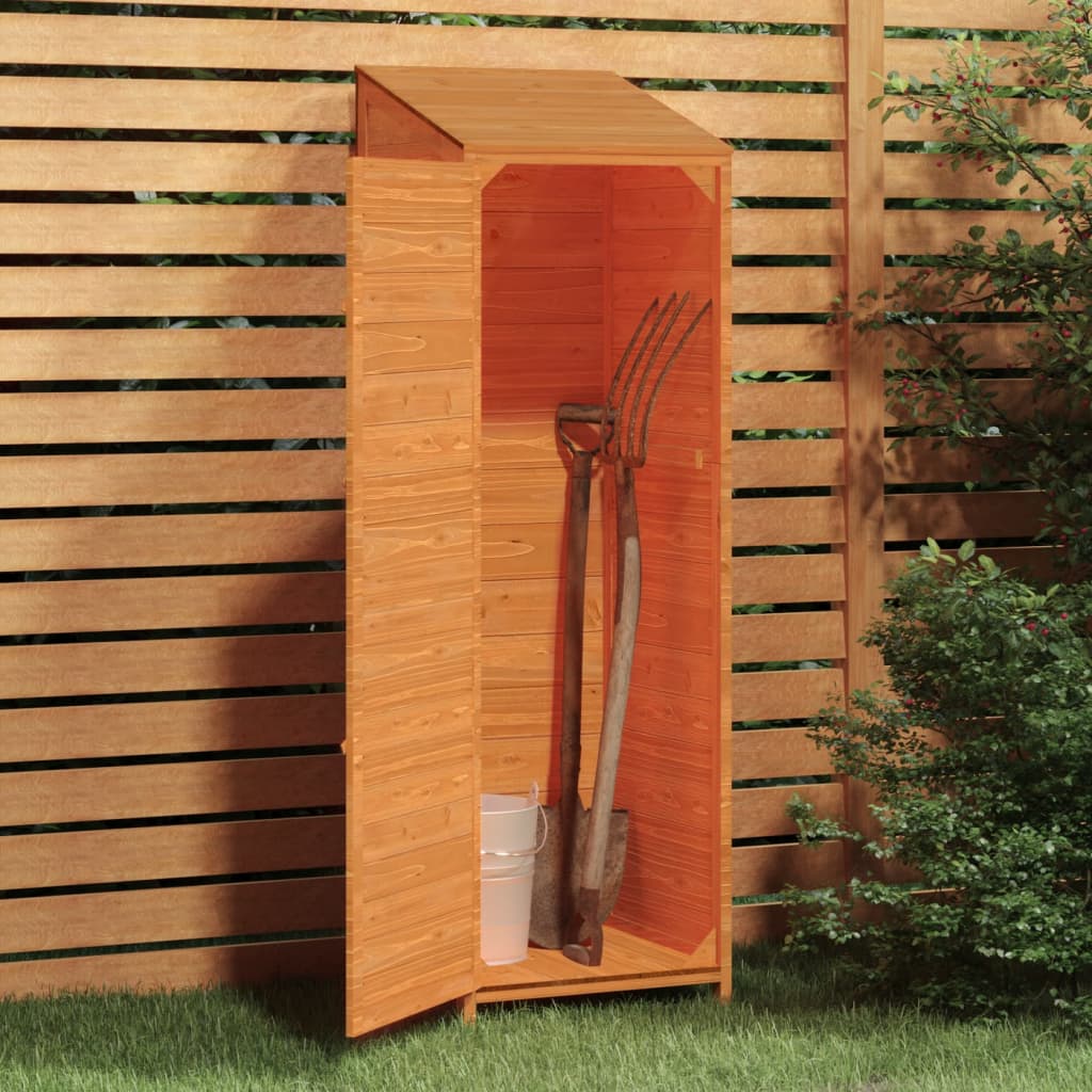 Capanno da Giardino Marrone 55x52x174,5 cm Legno Massello Abete | homemem39