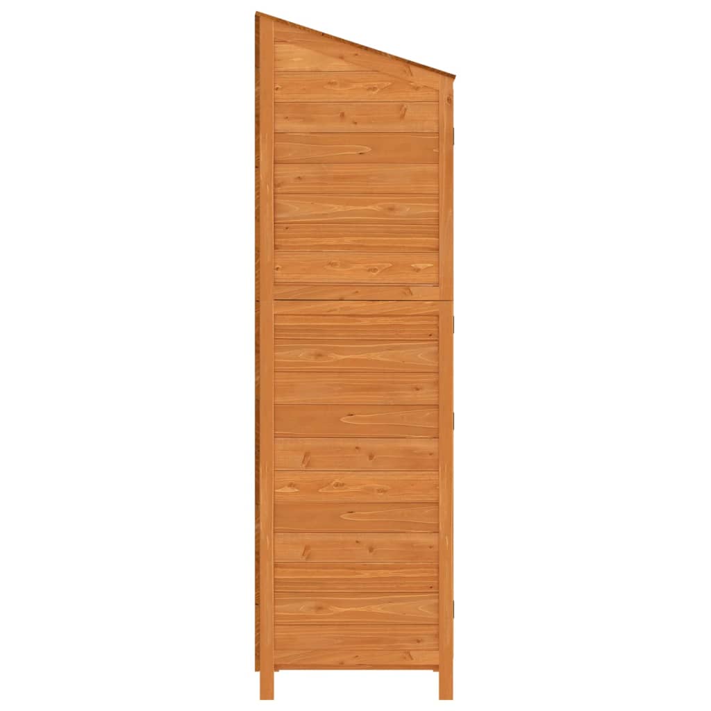 Capanno da Giardino Marrone 55x52x174,5 cm Legno Massello Abete | homemem39