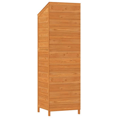Capanno da Giardino Marrone 55x52x174,5 cm Legno Massello Abete - homemem39