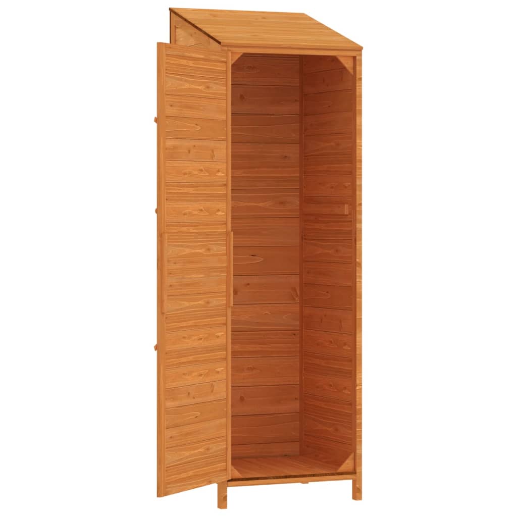 Capanno da Giardino Marrone 55x52x174,5 cm Legno Massello Abete - homemem39
