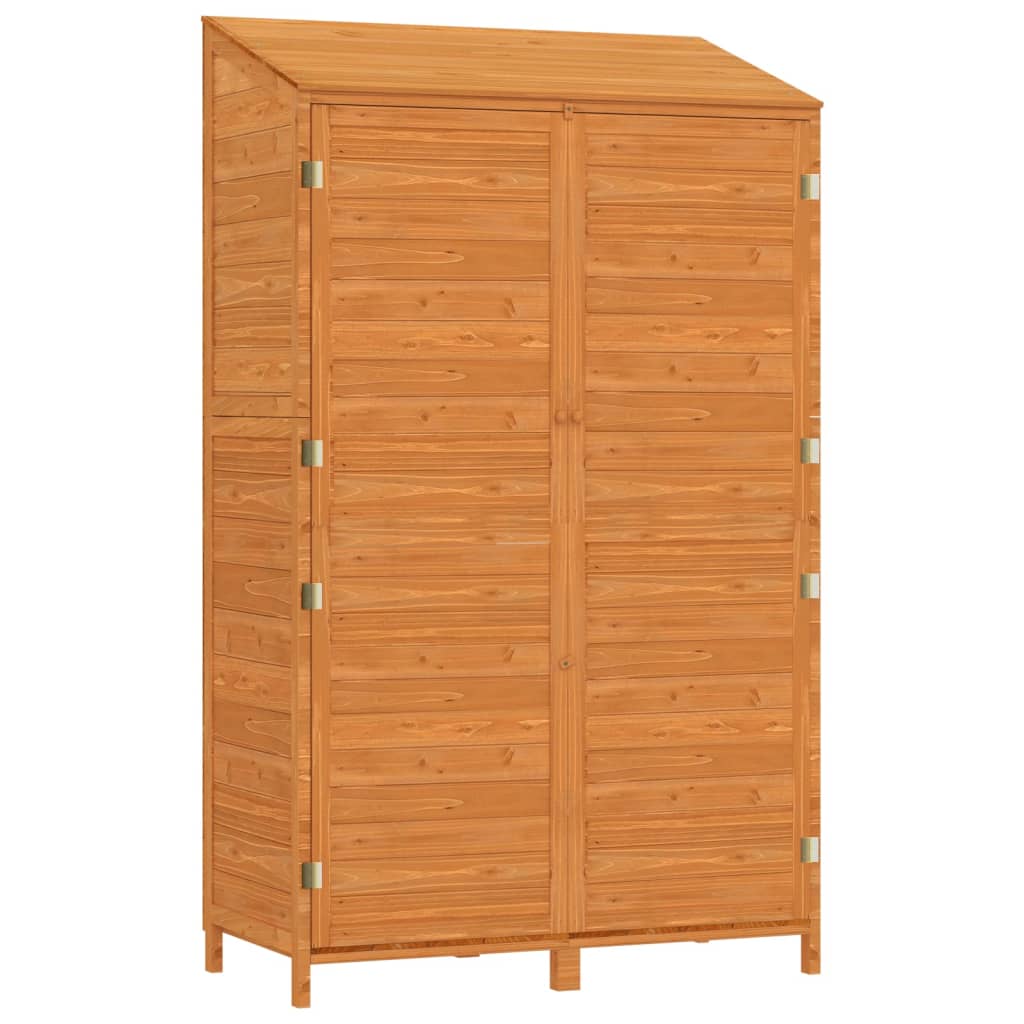 Capanno da Giardino Marrone 102x52x174,5cm Legno Massello Abete | homemem39