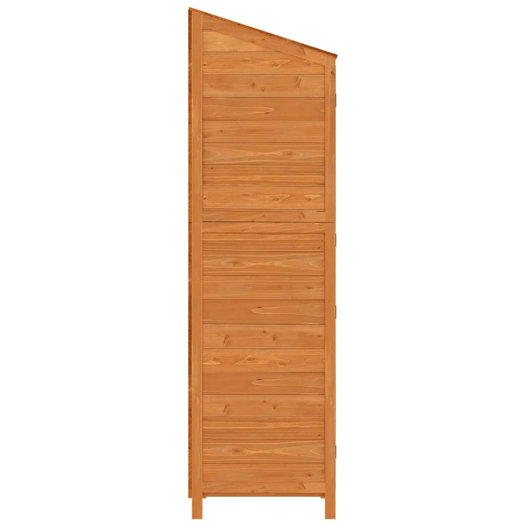 Capanno da Giardino Marrone 102x52x174,5cm Legno Massello Abete | homemem39