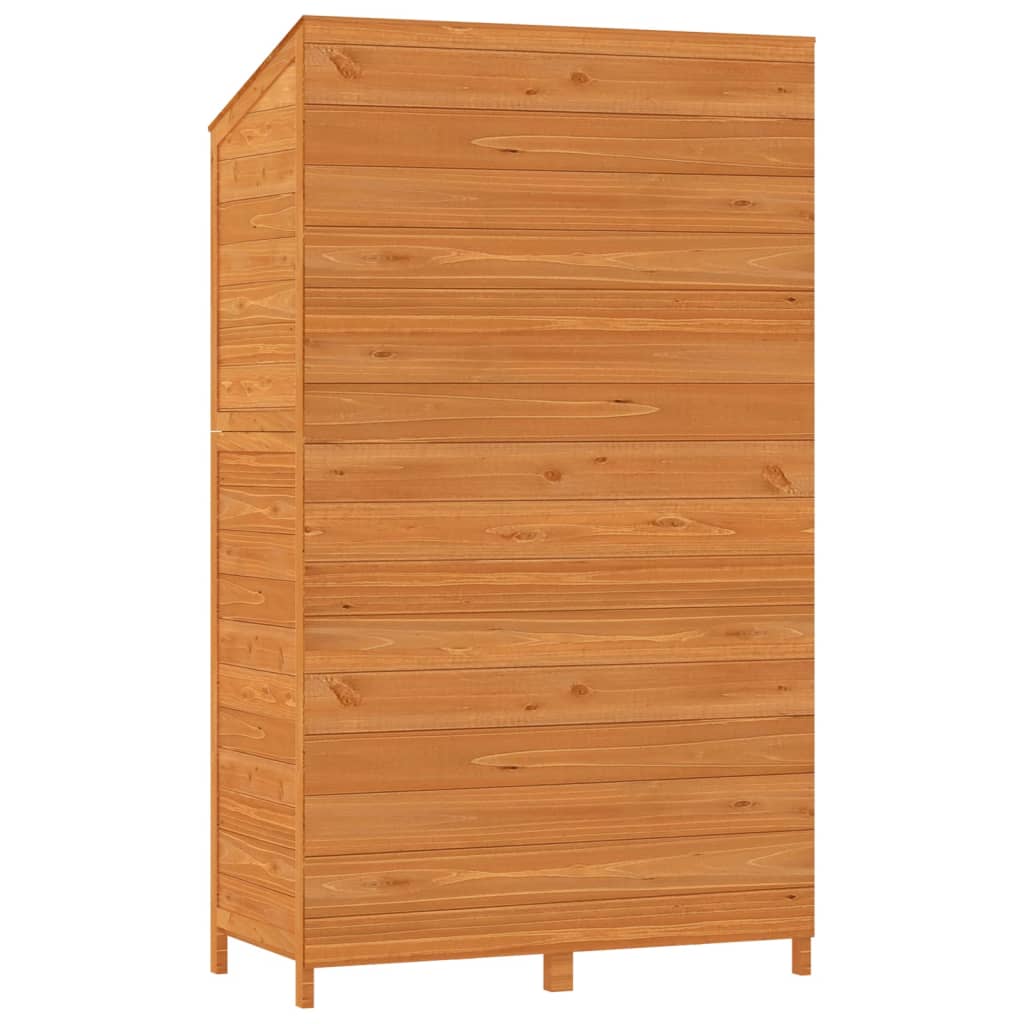 Capanno da Giardino Marrone 102x52x174,5cm Legno Massello Abete | homemem39
