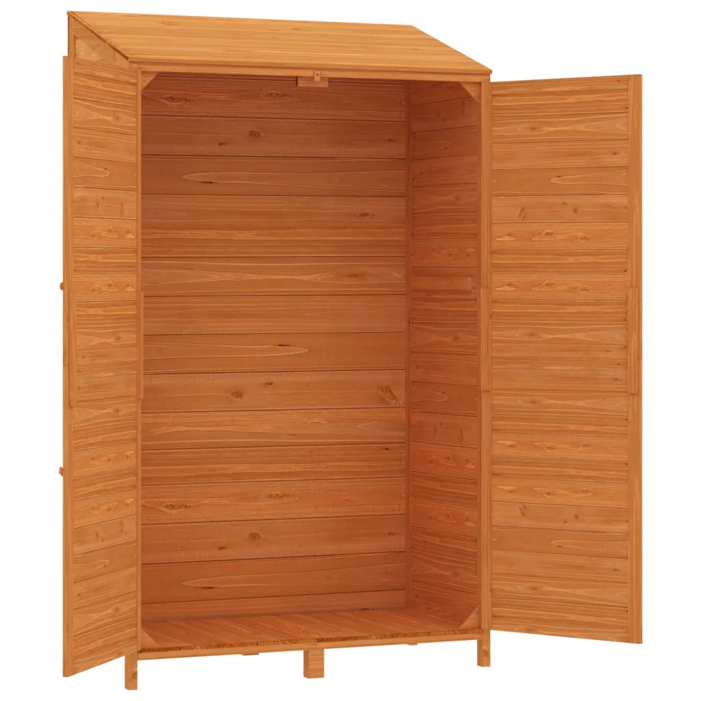 Capanno da Giardino Marrone 102x52x174,5cm Legno Massello Abete | homemem39