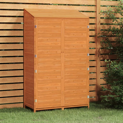 Capanno da Giardino Marrone 102x52x174,5cm Legno Massello Abete | homemem39