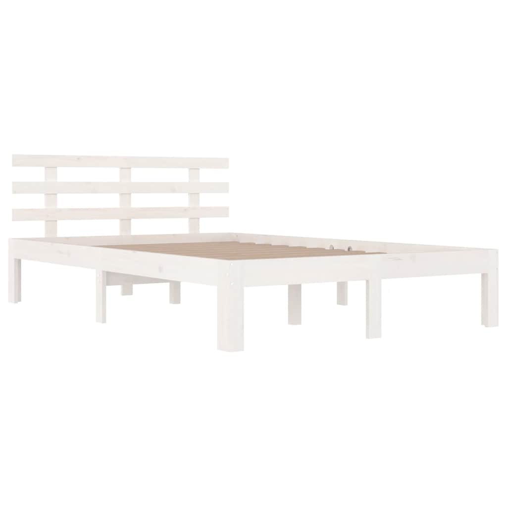 Giroletto Bianco in Legno Massello 135x190 cm Double | homemem39