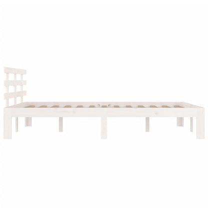 Giroletto Bianco in Legno Massello 160x200 cm - homemem39