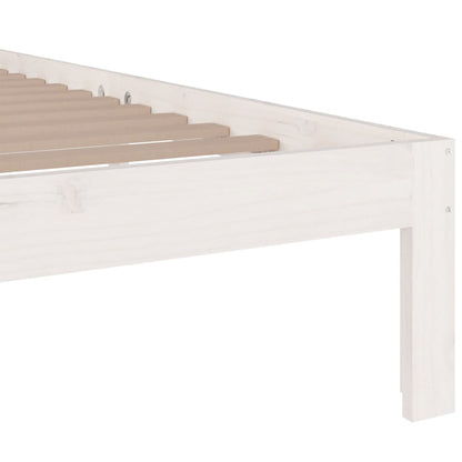 Giroletto Bianco in Legno Massello 160x200 cm - homemem39