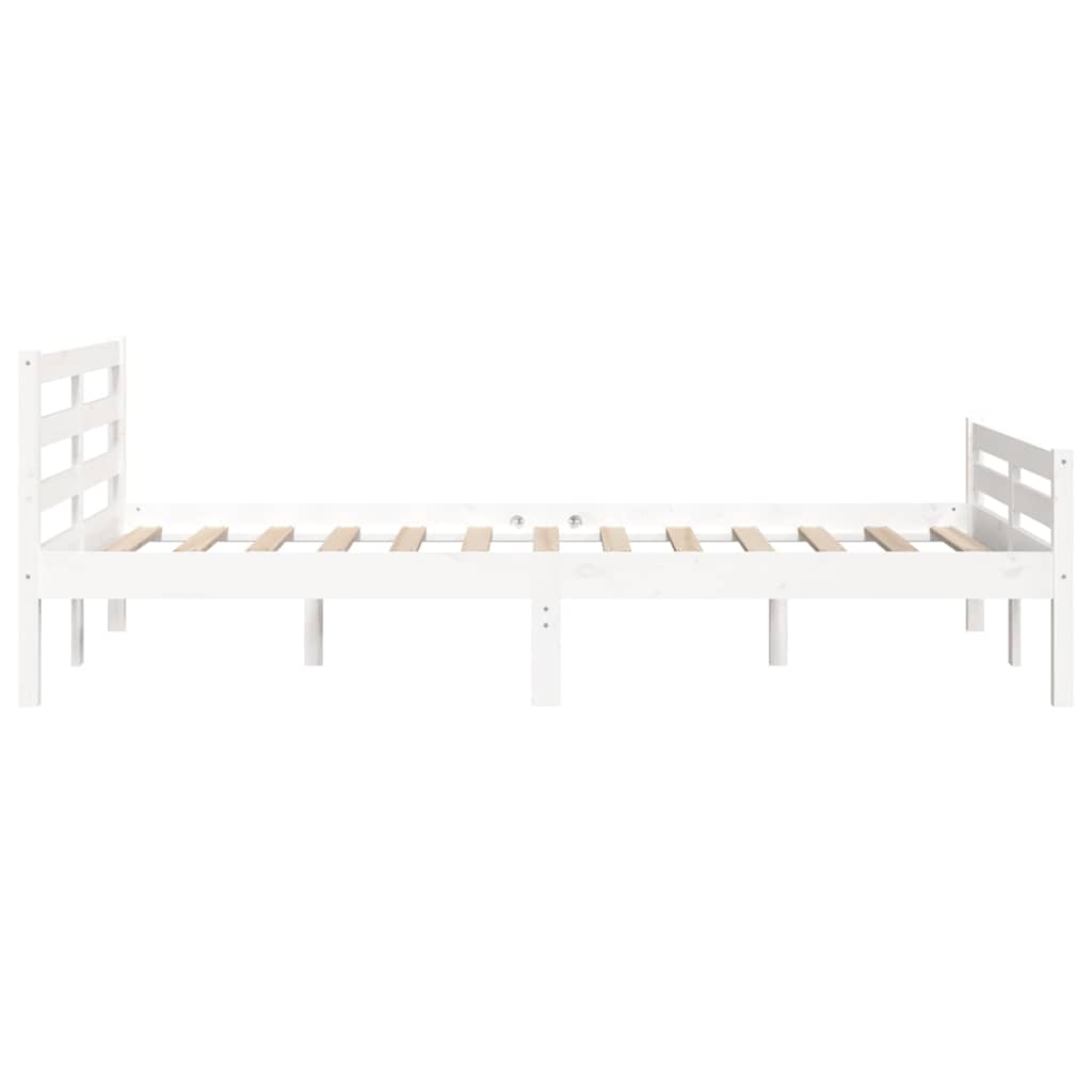 Giroletto Bianco in Legno Massello 135x190 cm Double | homemem39
