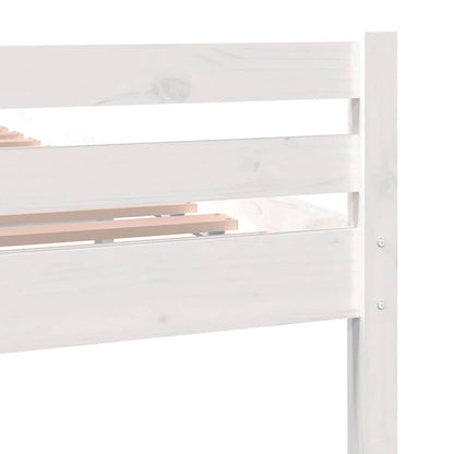 Giroletto Bianco in Legno Massello 135x190 cm Double | homemem39