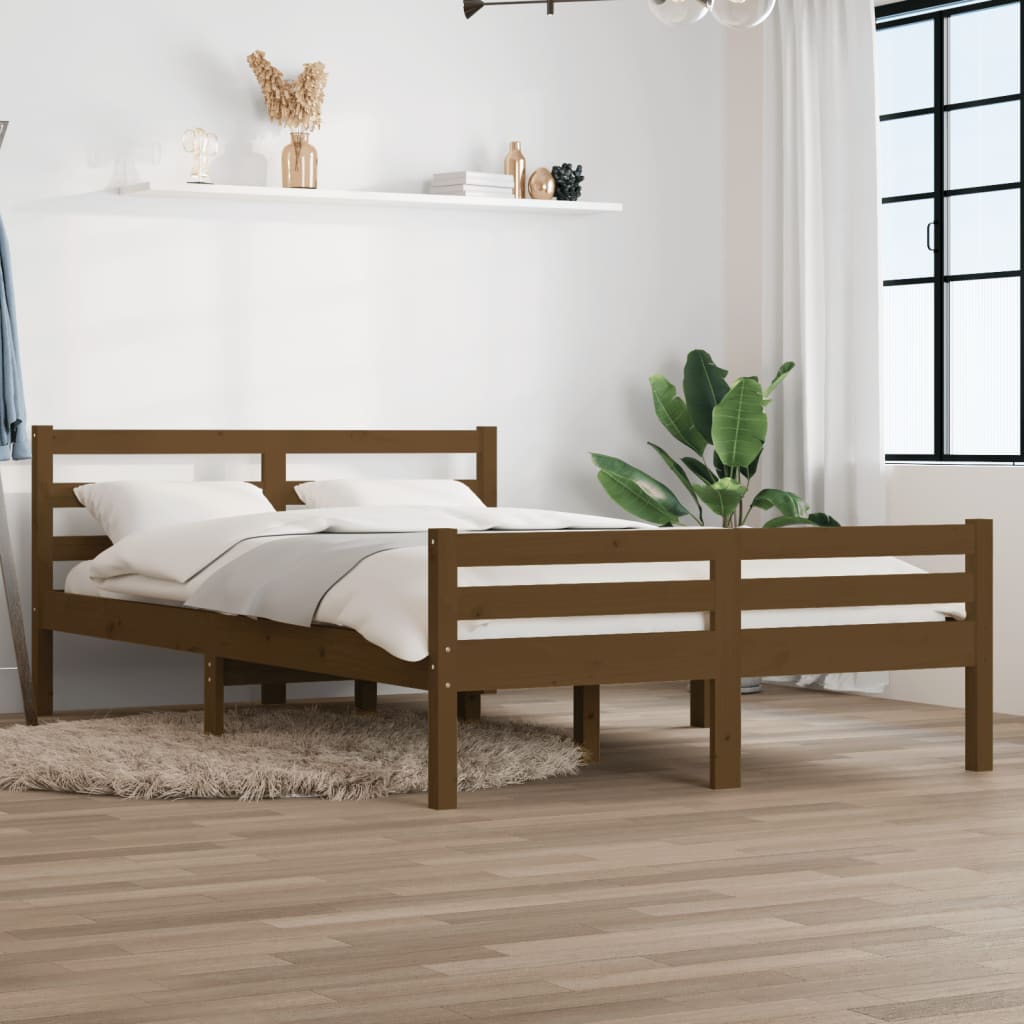 Giroletto senza Materaso Ambra in Legno Massello 140x190 cm - homemem39