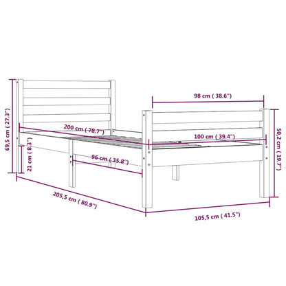 Giroletto in Legno Massello 100x200 cm | homemem39