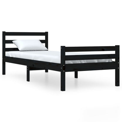 Giroletto Nero in Legno Massello 100x200 cm | homemem39