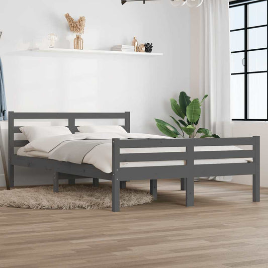 Giroletto Grigio in Legno Massello 140x200 cm | homemem39