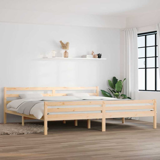 Giroletto senza Materasso in Legno Massello 200x200 cm | homemem39