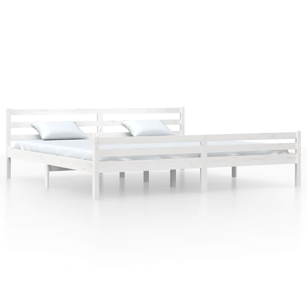 Giroletto Bianco in Legno Massello 200x200 cm | homemem39