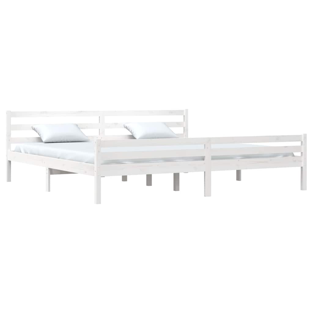 Giroletto Bianco in Legno Massello 200x200 cm | homemem39