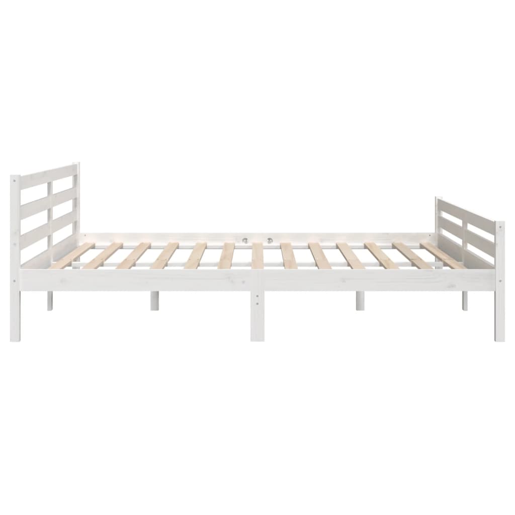Giroletto Bianco in Legno Massello 200x200 cm | homemem39