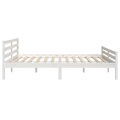 Giroletto Bianco in Legno Massello 200x200 cm | homemem39