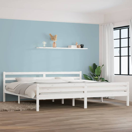 Giroletto Bianco in Legno Massello 200x200 cm | homemem39