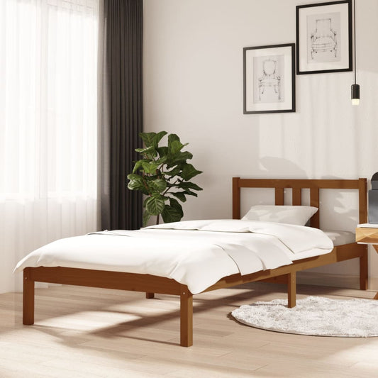 Giroletto senza Materasso Ambra Legno Massello Pino 90x200 cm - homemem39