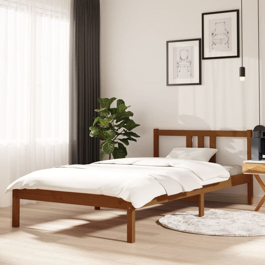 Giroletto senza Materasso Ambra in Legno Massello 100x200 cm - homemem39