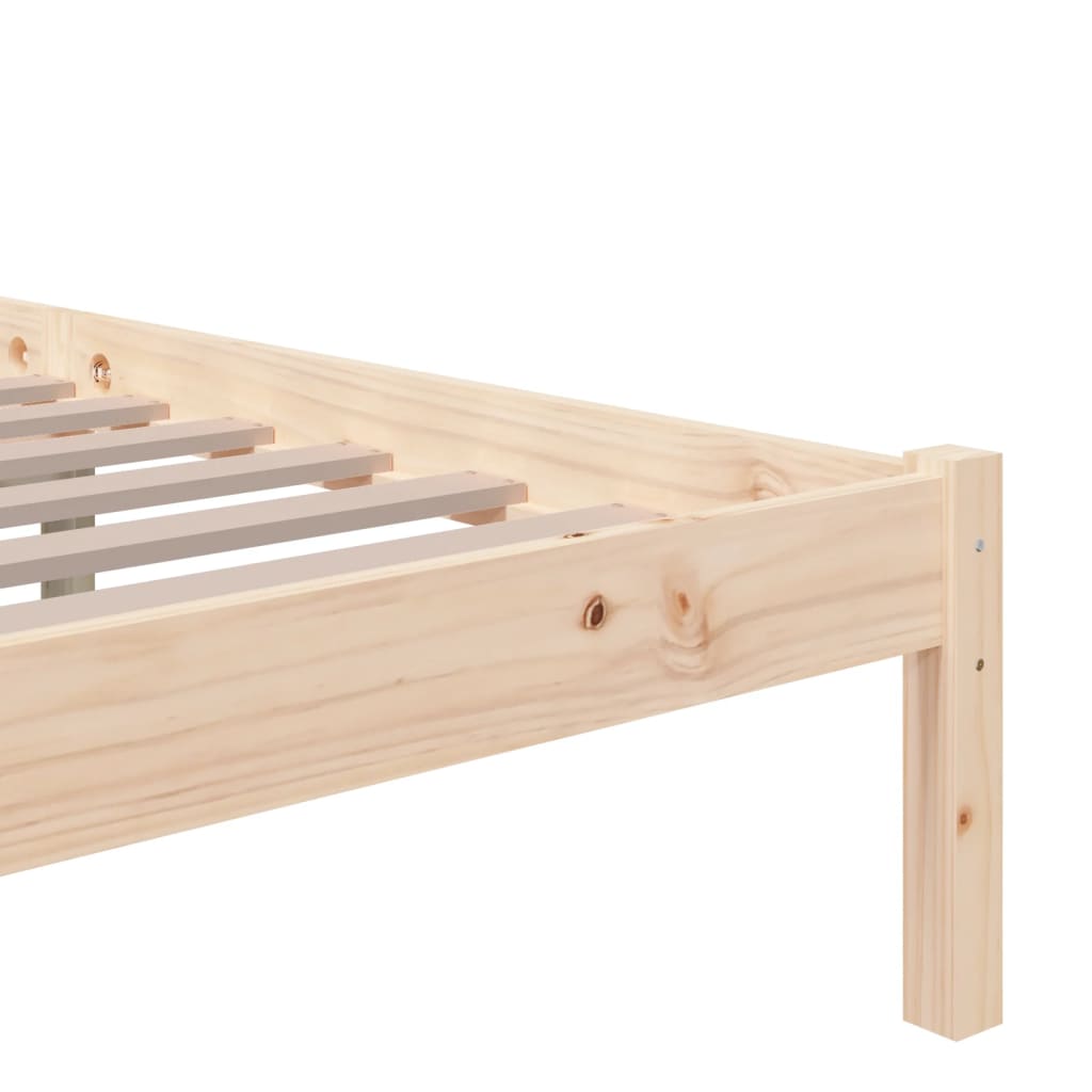 Giroletto senza Materasso Ambrato in Legno Massello 120x200 cm | homemem39