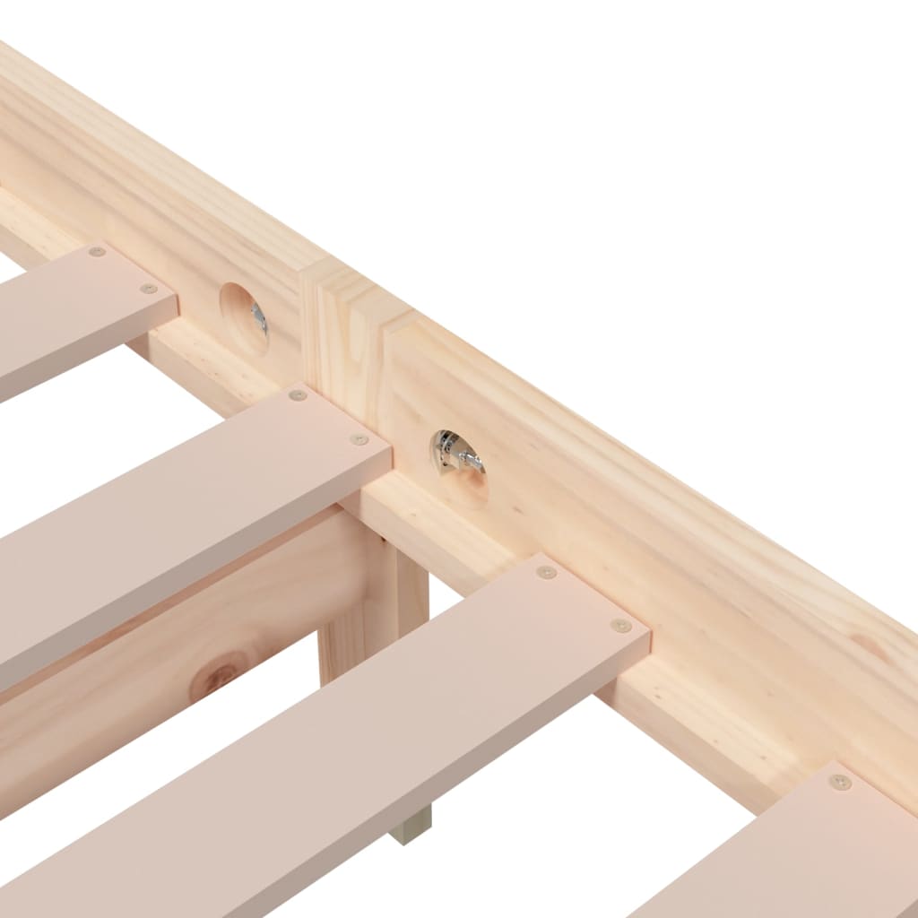 Giroletto senza Materasso Ambrato in Legno Massello 120x200 cm - homemem39