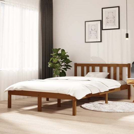 Giroletto senza Materasso Ambrato in Legno di Pino 120x200 cm - homemem39