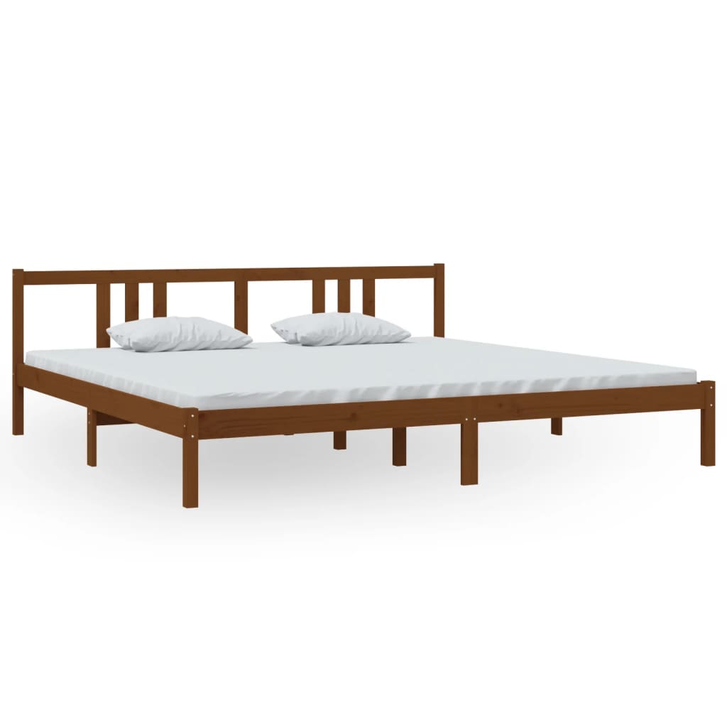 Giroletto senza Materaso Ambra in Legno Massello 200x200 cm - homemem39