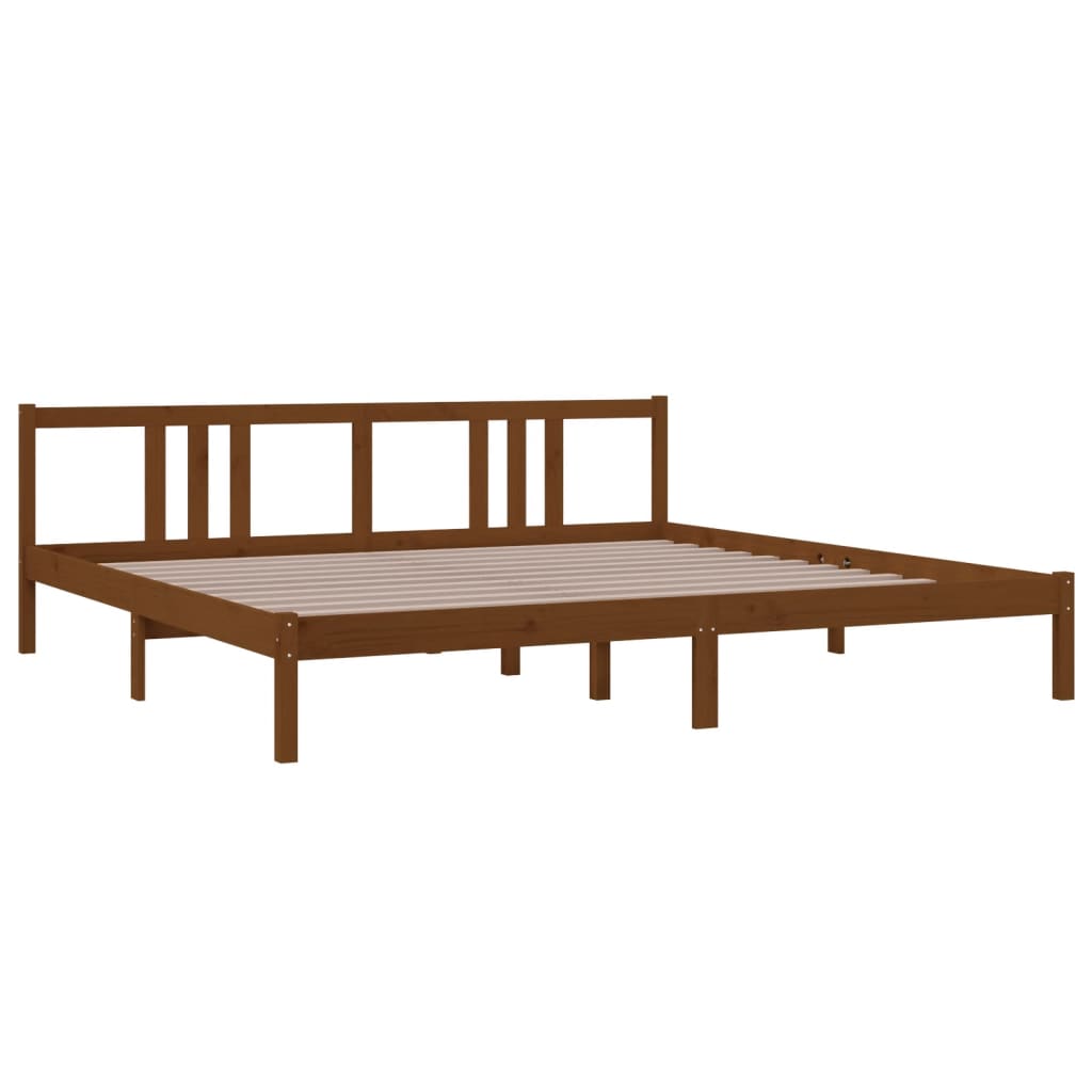 Giroletto senza Materaso Ambra in Legno Massello 200x200 cm - homemem39