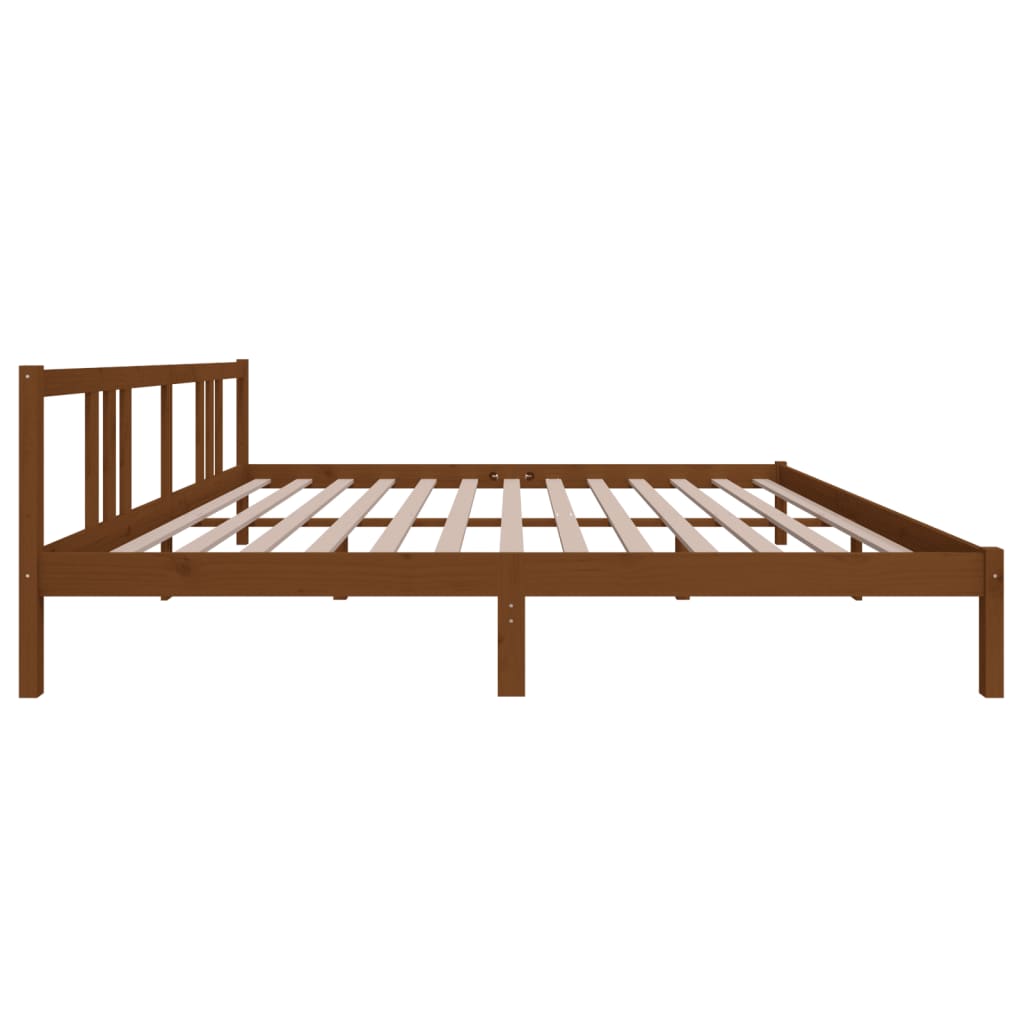 Giroletto senza Materaso Ambra in Legno Massello 200x200 cm - homemem39
