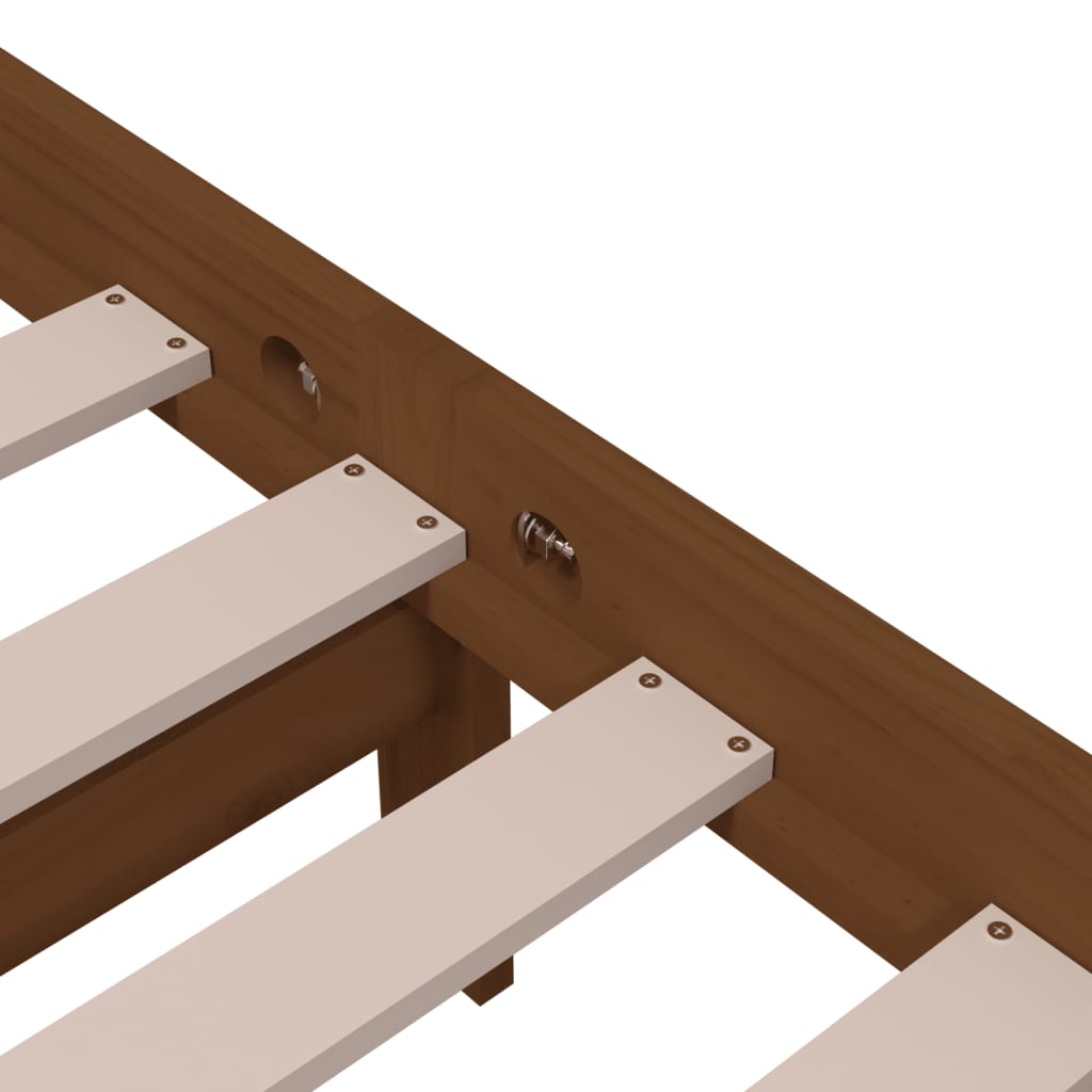 Giroletto senza Materaso Ambra in Legno Massello 200x200 cm - homemem39