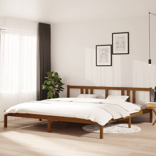Giroletto senza Materaso Ambra in Legno Massello 200x200 cm - homemem39