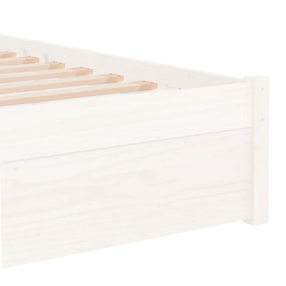 Giroletto Bianco in Legno Massello 75x190 cm Small Single - homemem39